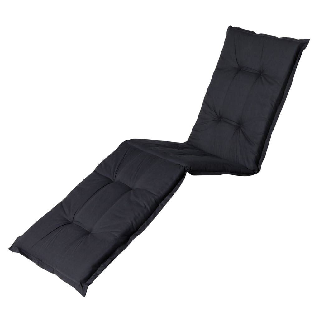Solstolsdyna Basic 200x60 cm svart
