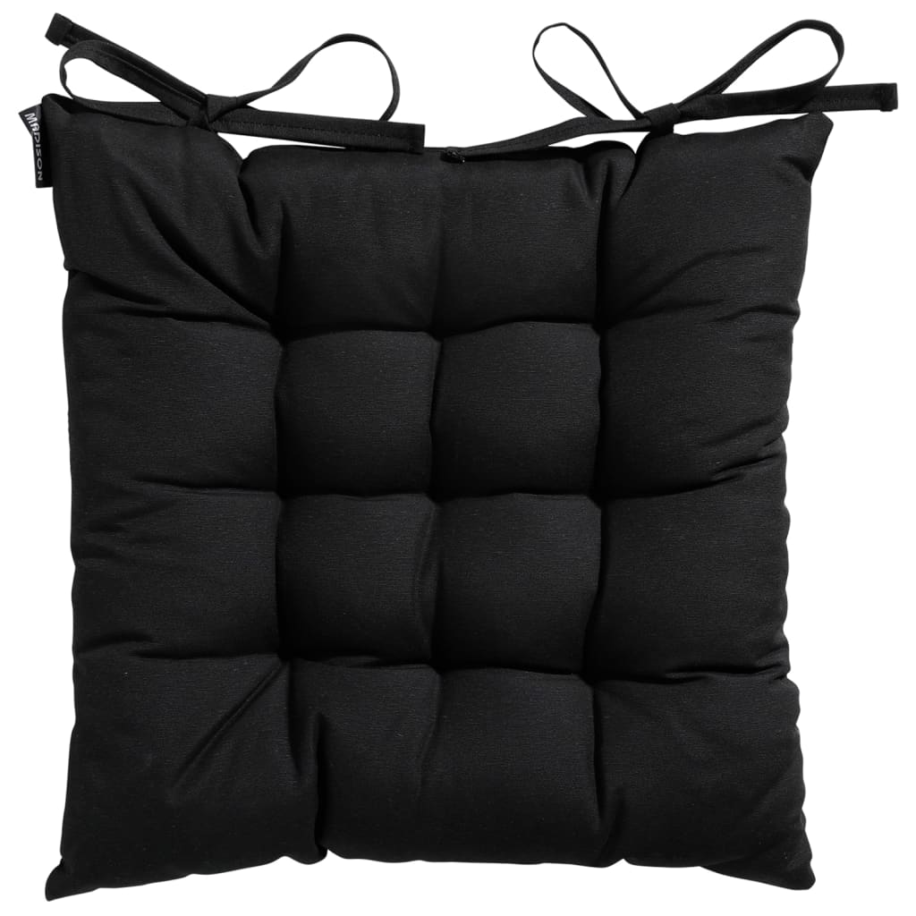 Stolsdyna Panama 46x46 cm svart