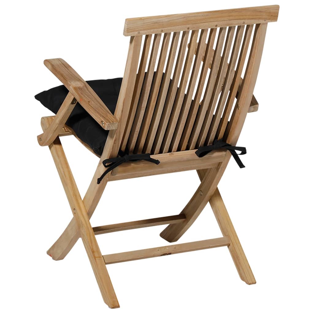 Stolsdyna Panama 46x46 cm svart