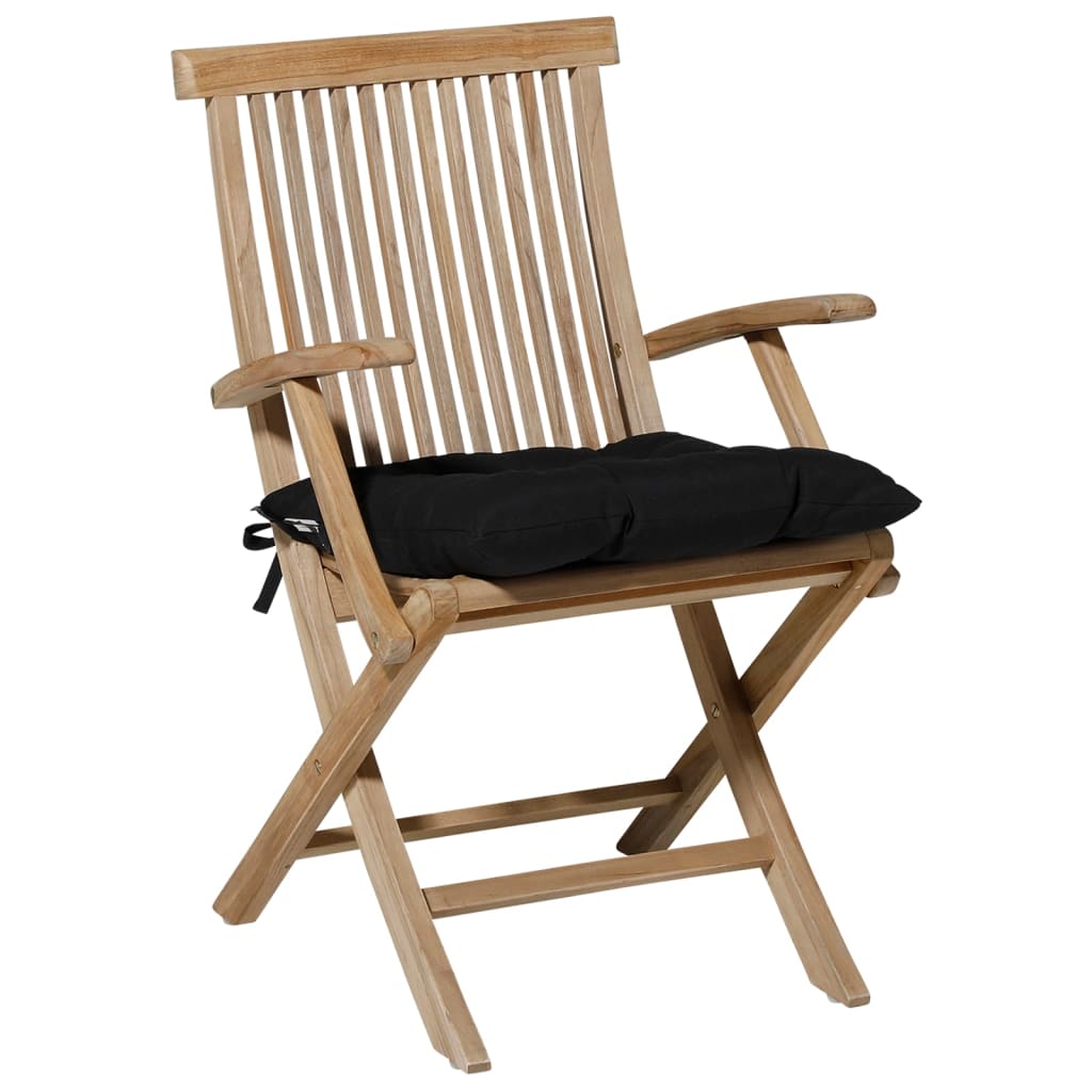 Stolsdyna Panama 46x46 cm svart