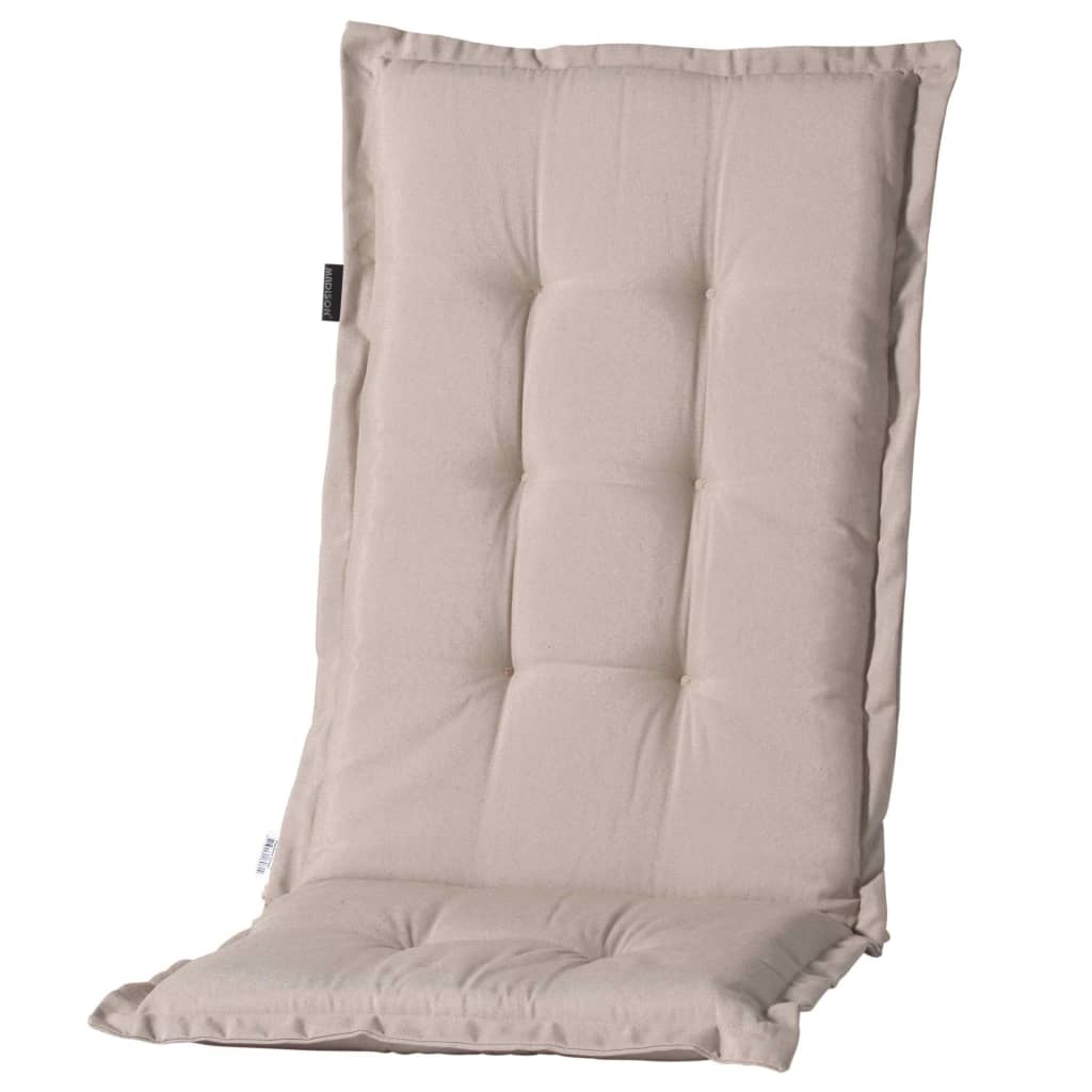 Stolsdyna med hög rygg Panama 123x50 cm ljusbeige