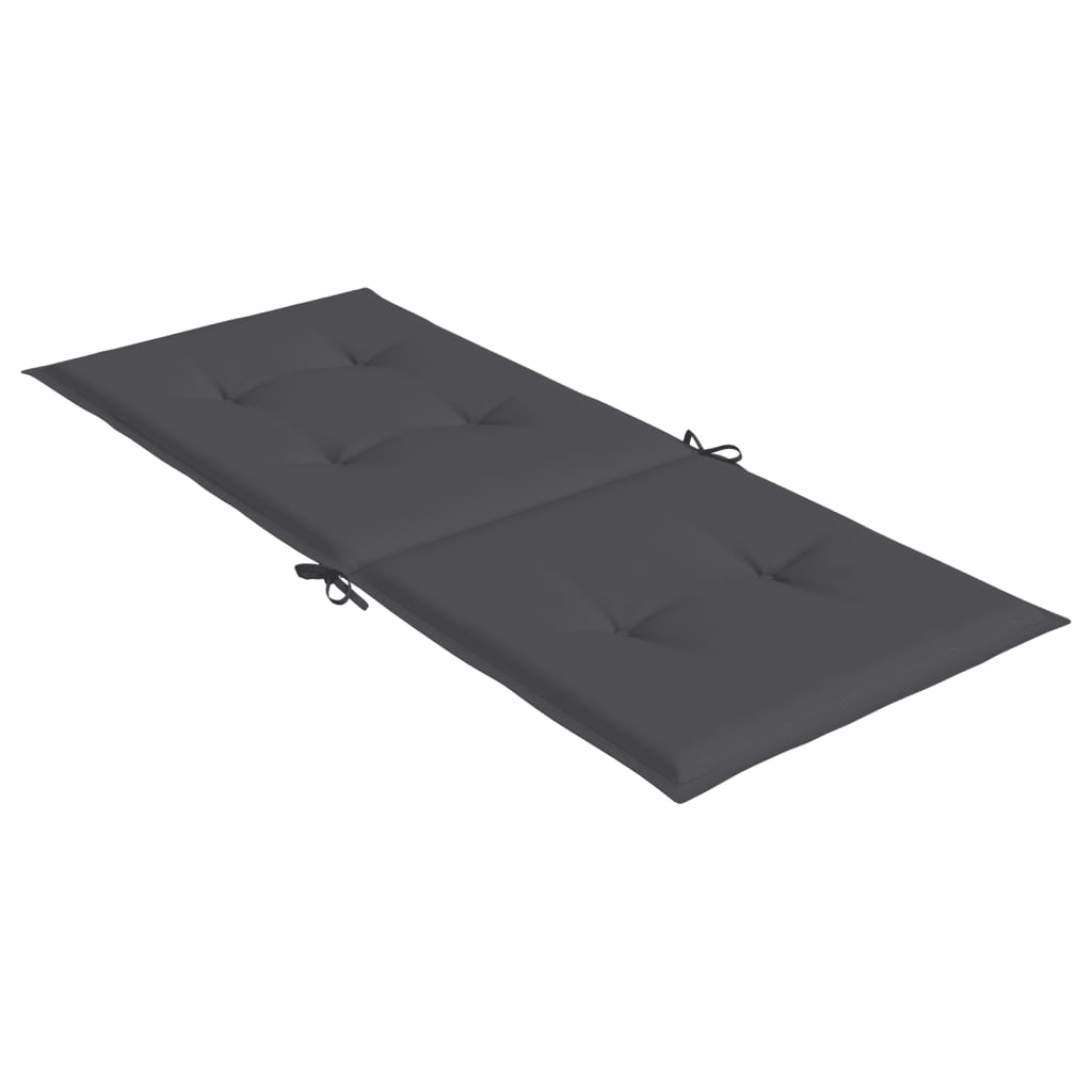 Stolsdynor 2 st antracit 120x50x3 cm tyg
