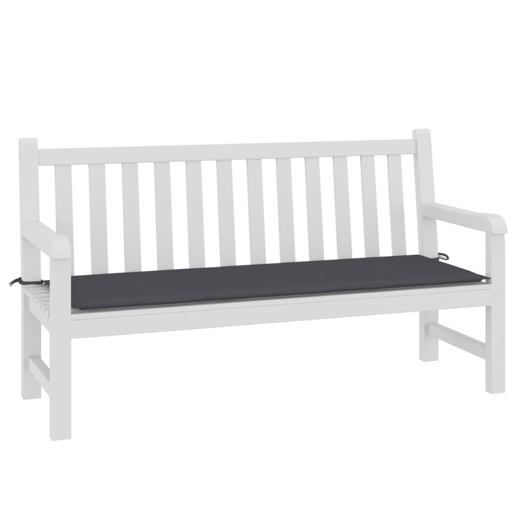 Bänkdyna för trädgården antracit 150x50x3 cm oxfordtyg