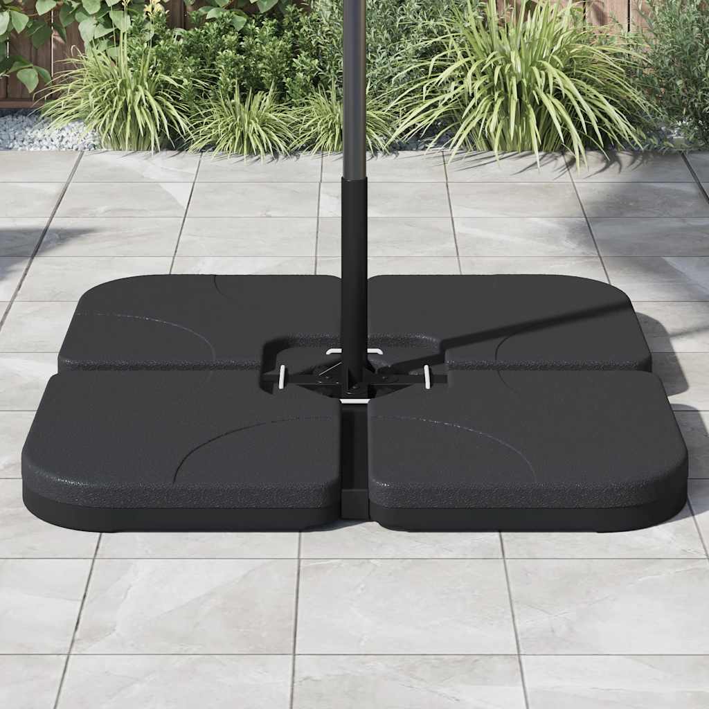 Bärbar parasollfot sand/vattenfylld 60 L