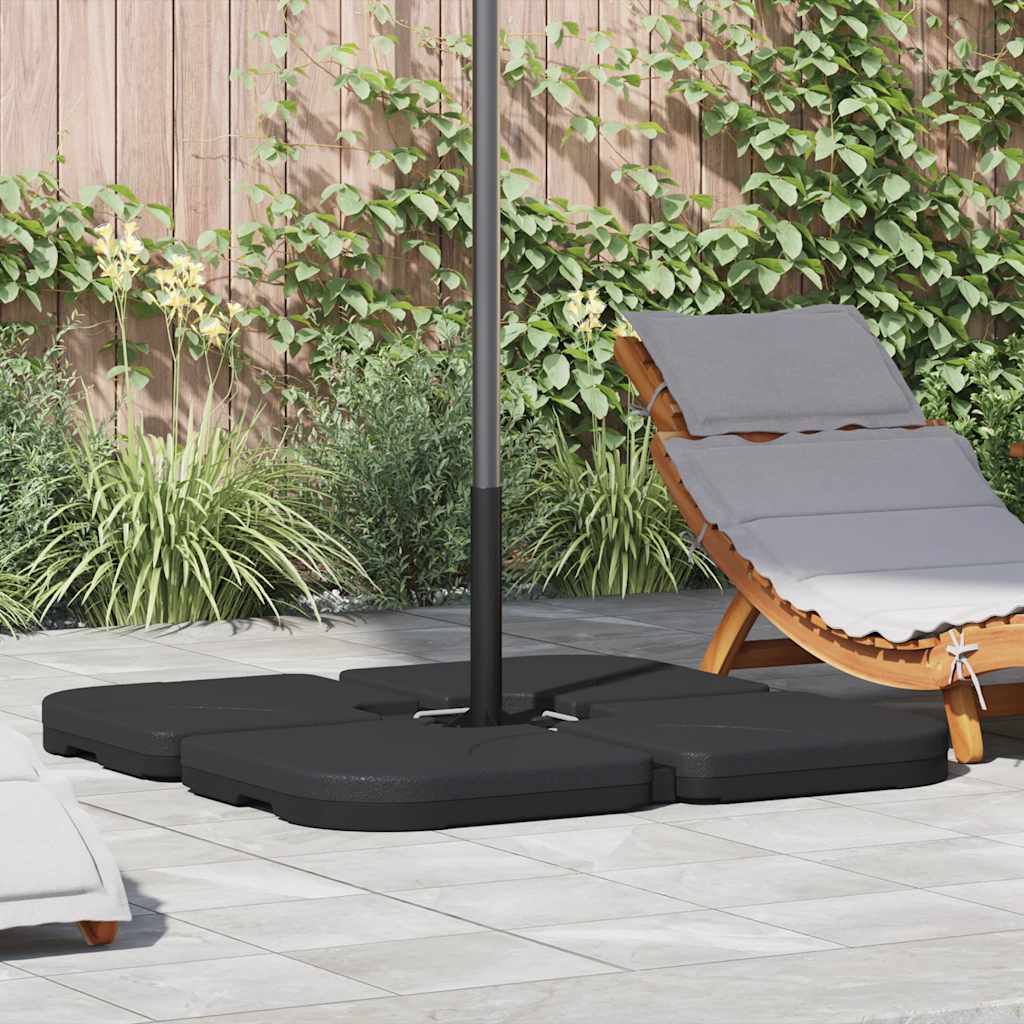 Bärbar parasollfot sand/vattenfylld 60 L