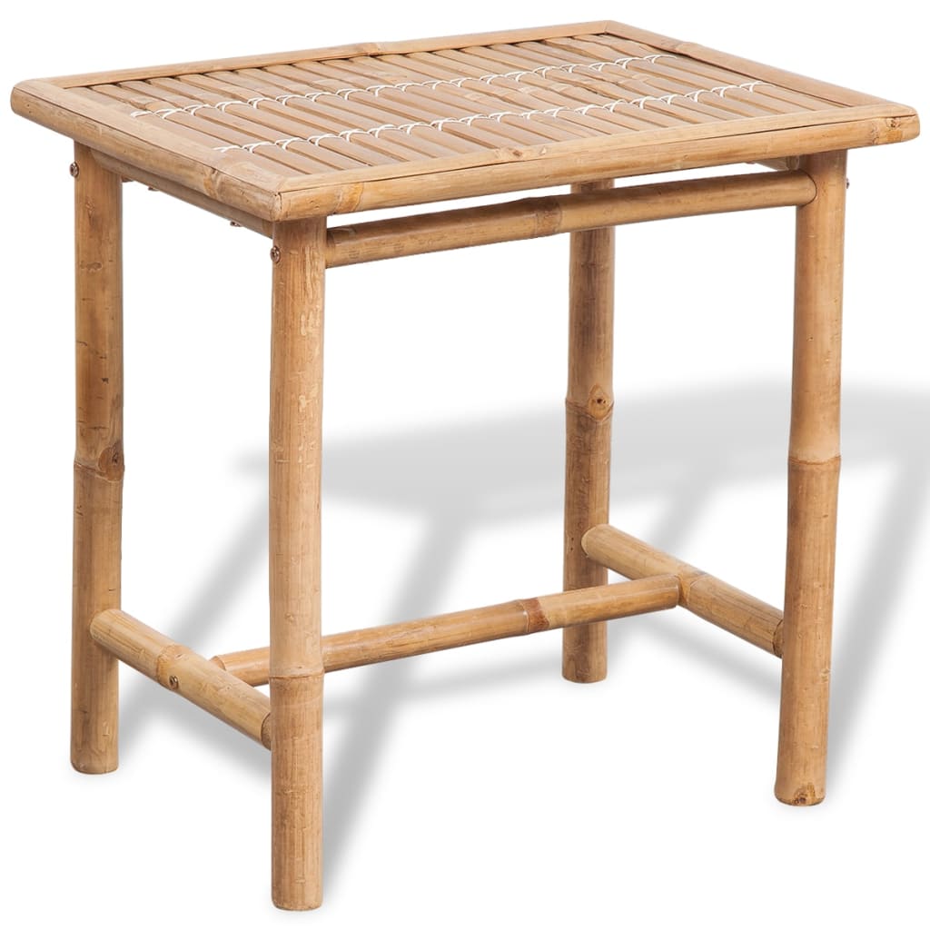 Caféset med dynor 3 delar bambu