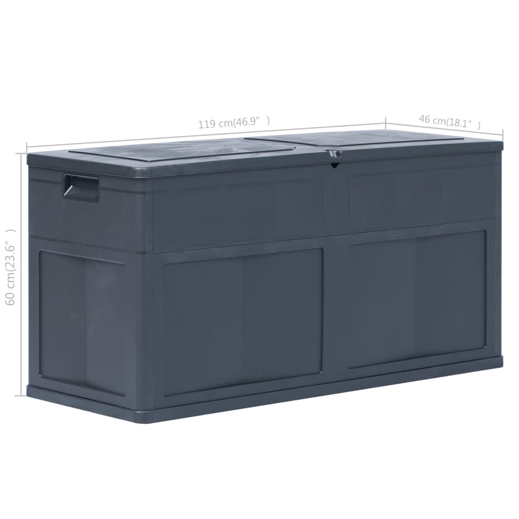 Dynbox 320 liter svart
