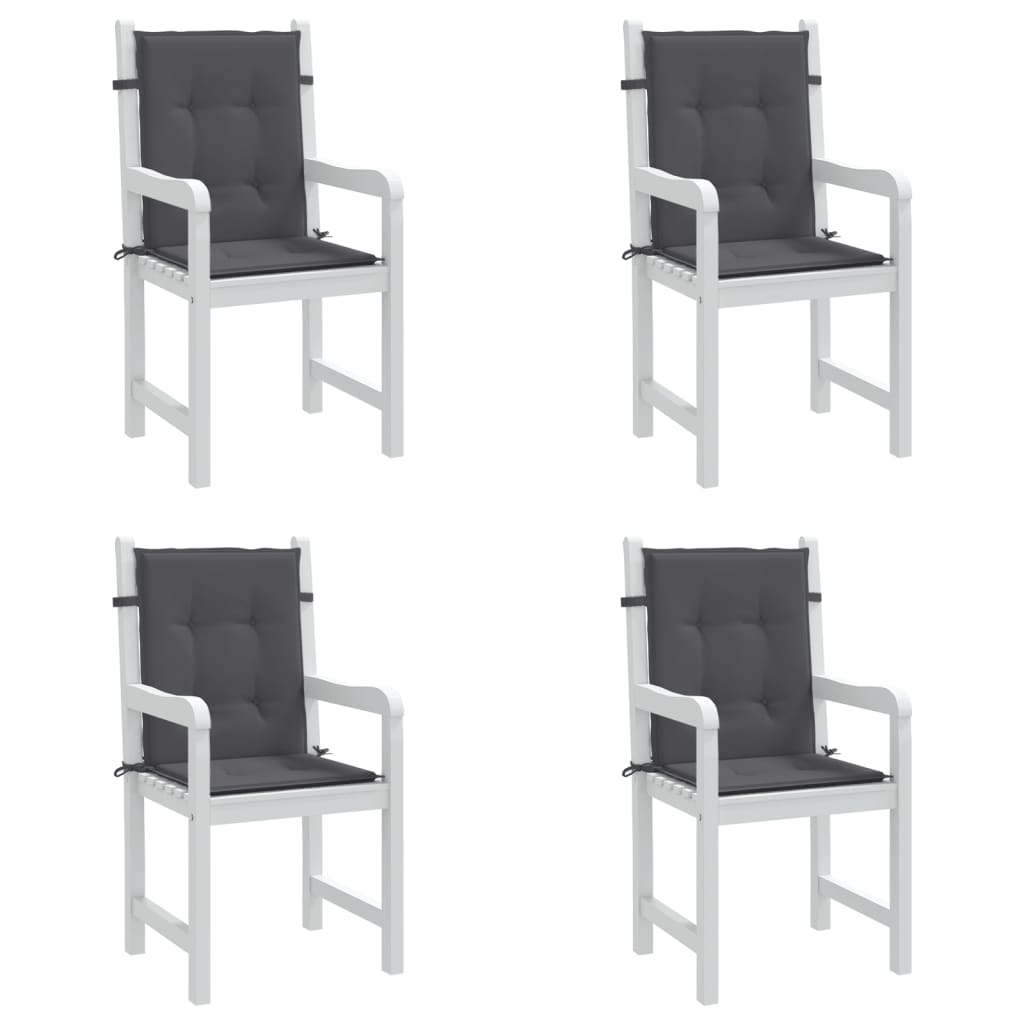 Stolsdynor 4 st antracit oxfordtyg