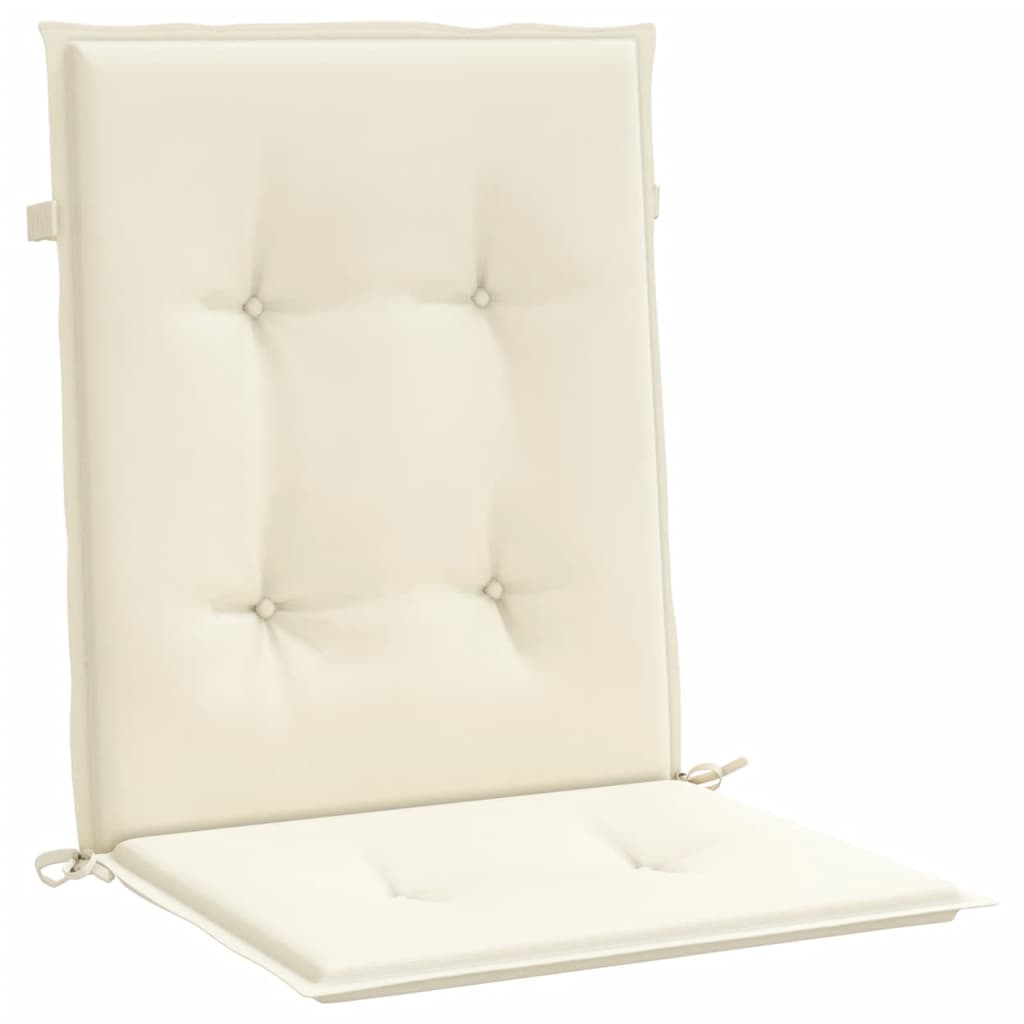 Stolsdynor 4 st gräddvit 100x50x3 cm oxfordtyg