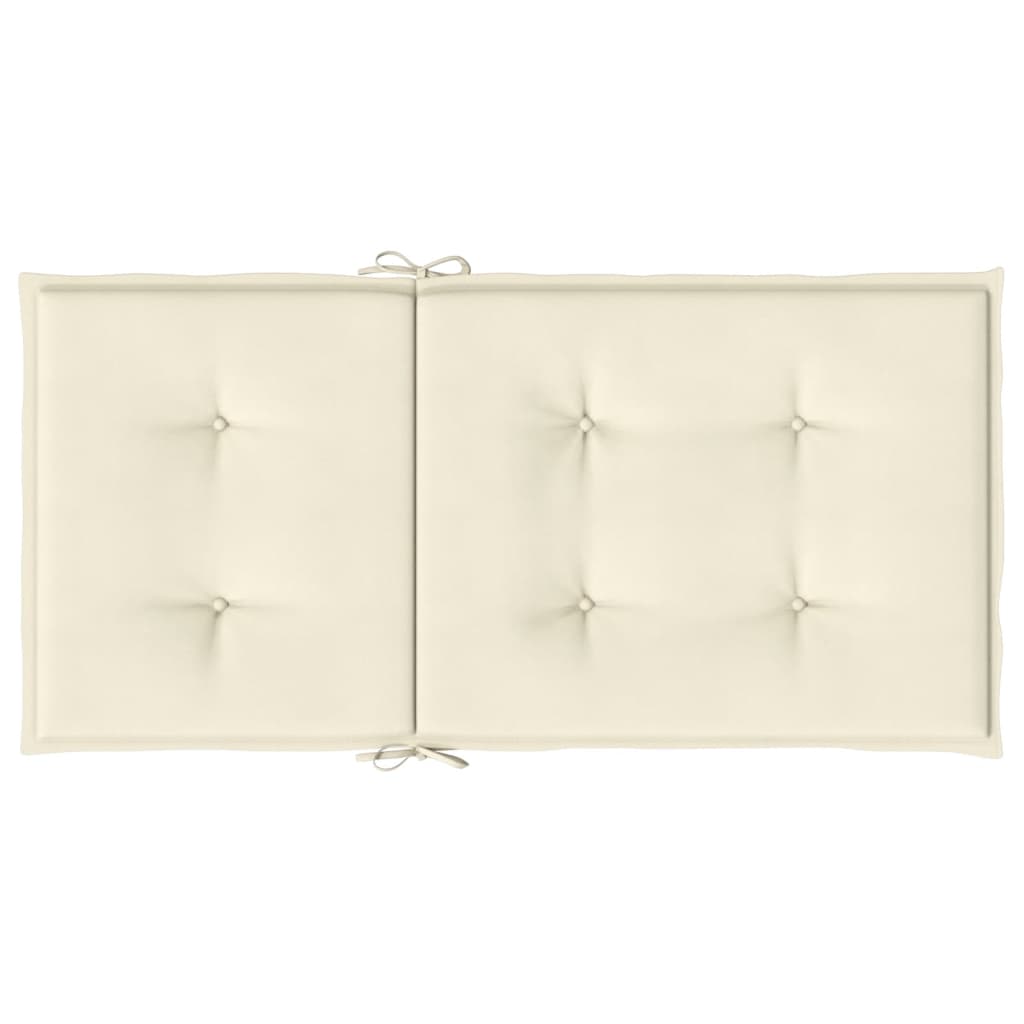 Stolsdynor 4 st gräddvit 100x50x3 cm oxfordtyg