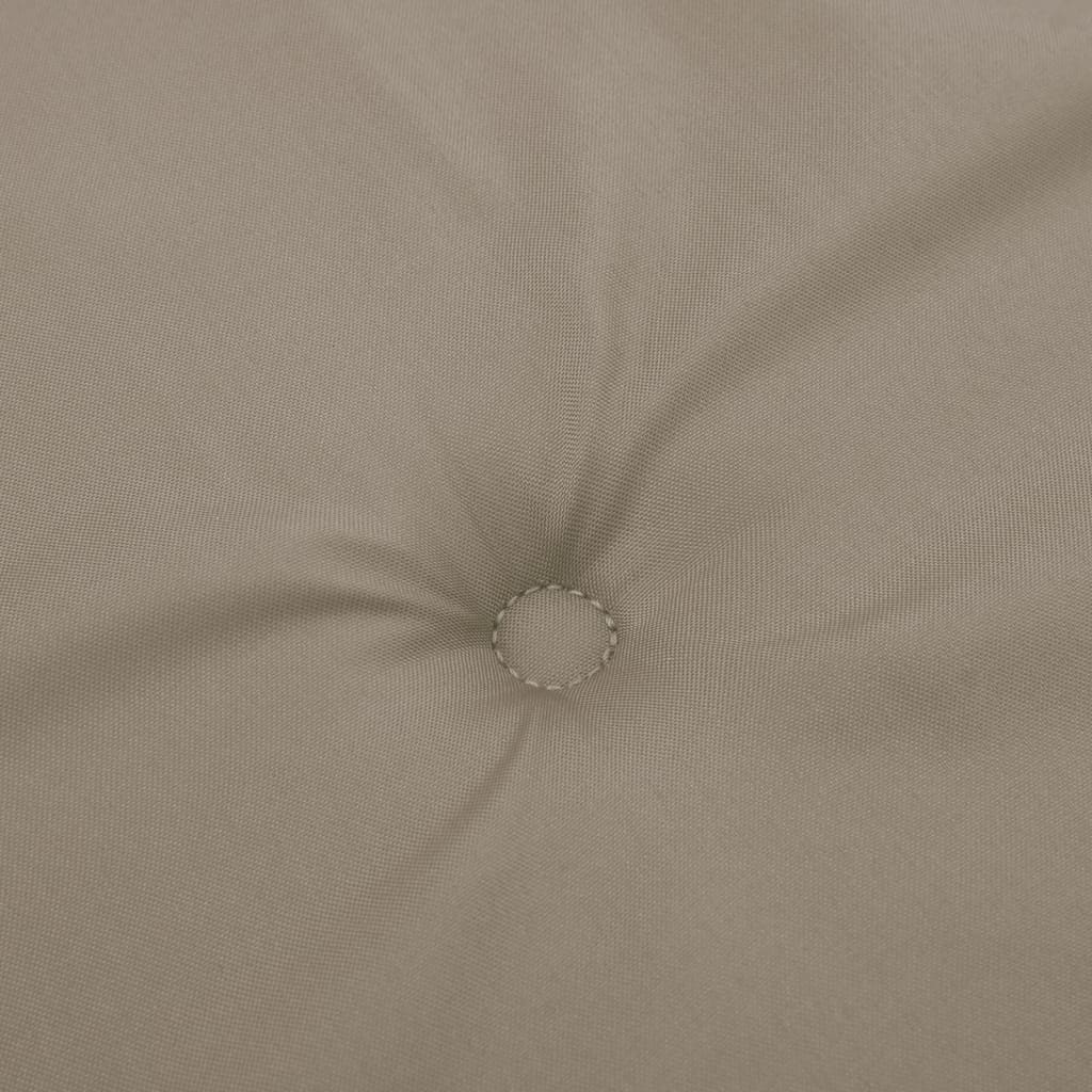 Stolsdynor 2 st taupe 100x50x3 cm oxfordtyg