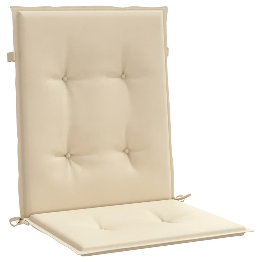Stolsdynor 4 st beige 100x50x3 cm oxfordtyg