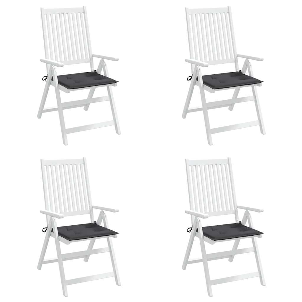 Stolsdynor 4 st antracit 40x40x4 cm oxfordtyg