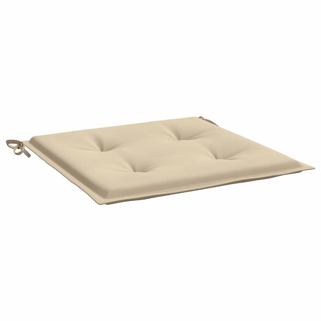 Stolsdynor 4 st beige 40x40x3 cm oxfordtyg