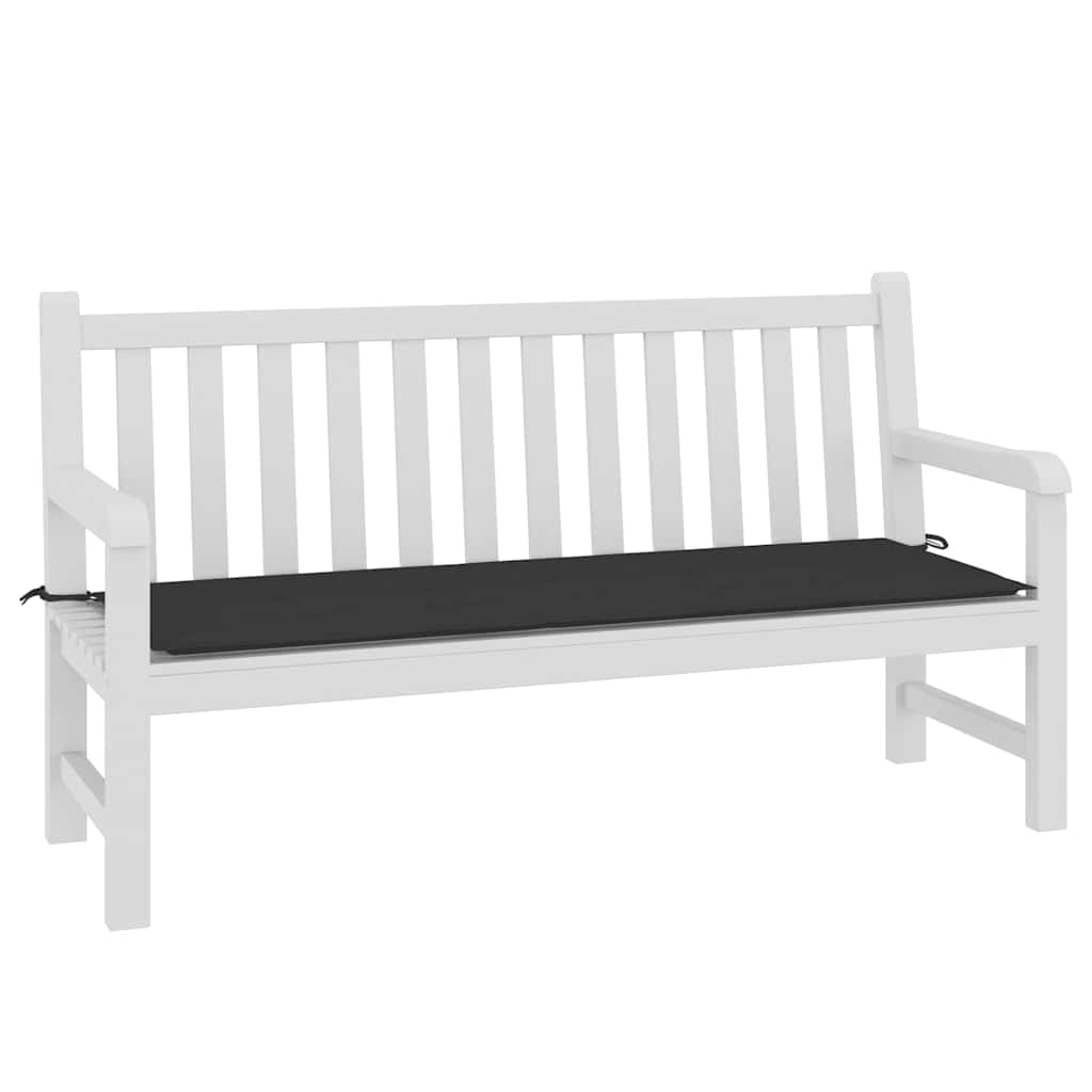 Bänkdyna för trädgården svart 150x50x4 cm oxfordtyg