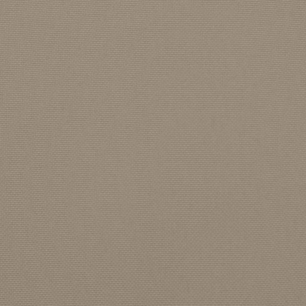 Bänkdyna för trädgården taupe 100x50x4 cm oxfordtyg