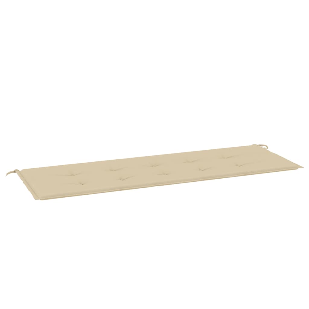 Bänkdyna för trädgården taupe 150x50x4 cm oxfordtyg