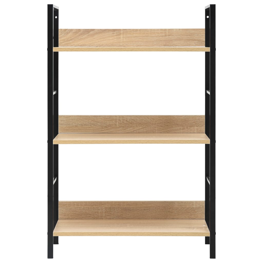 Bokhylla 3 hyllor ek 60x27,6x90,5 cm konstruerat trä