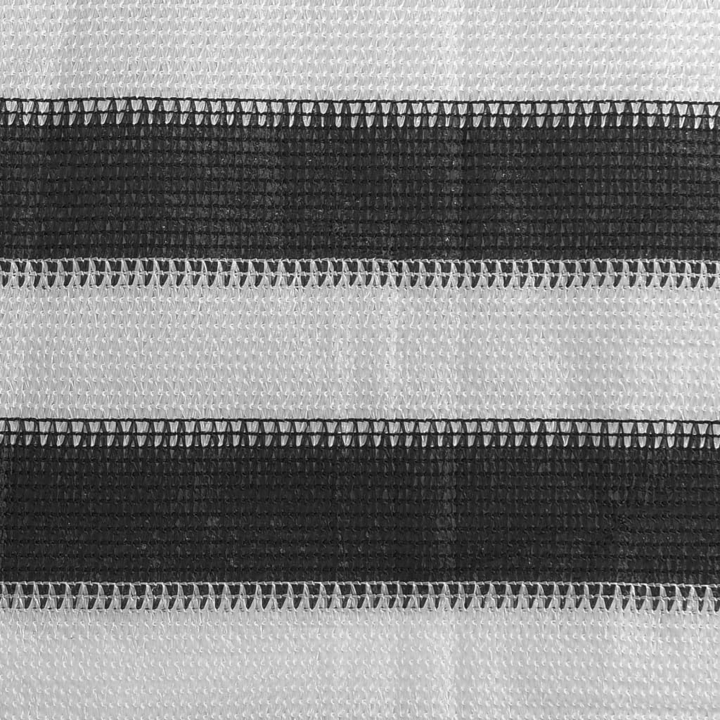 Balkongskärm HDPE 120x600 cm antracit och vit