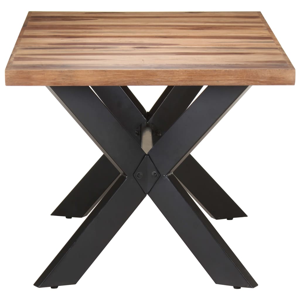 Matbord 180x90x75 cm massivt trä med honungsfinish