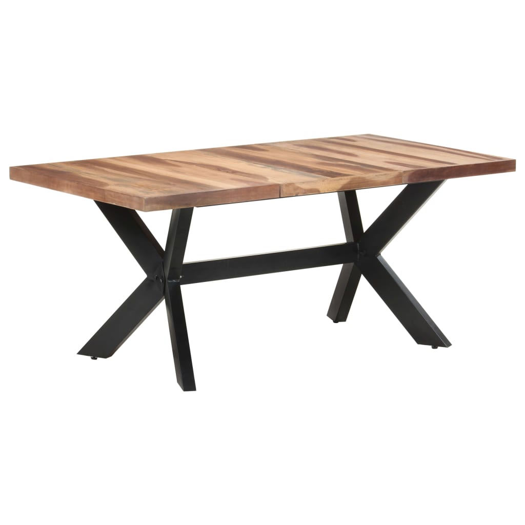 Matbord 180x90x75 cm massivt trä med honungsfinish