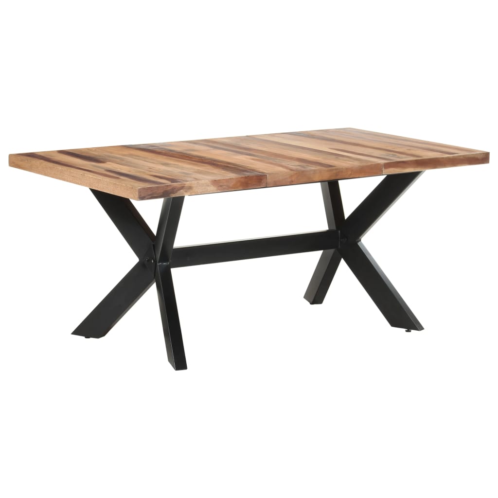 Matbord 180x90x75 cm massivt trä med honungsfinish