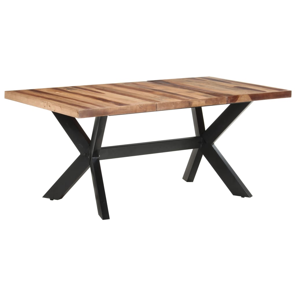 Matbord 180x90x75 cm massivt trä med honungsfinish