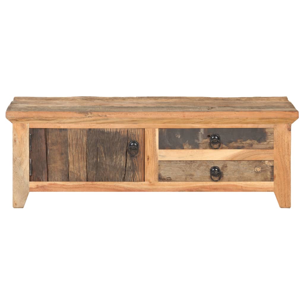 Soffbord 90x50x31 cm massivt återvunnet trä