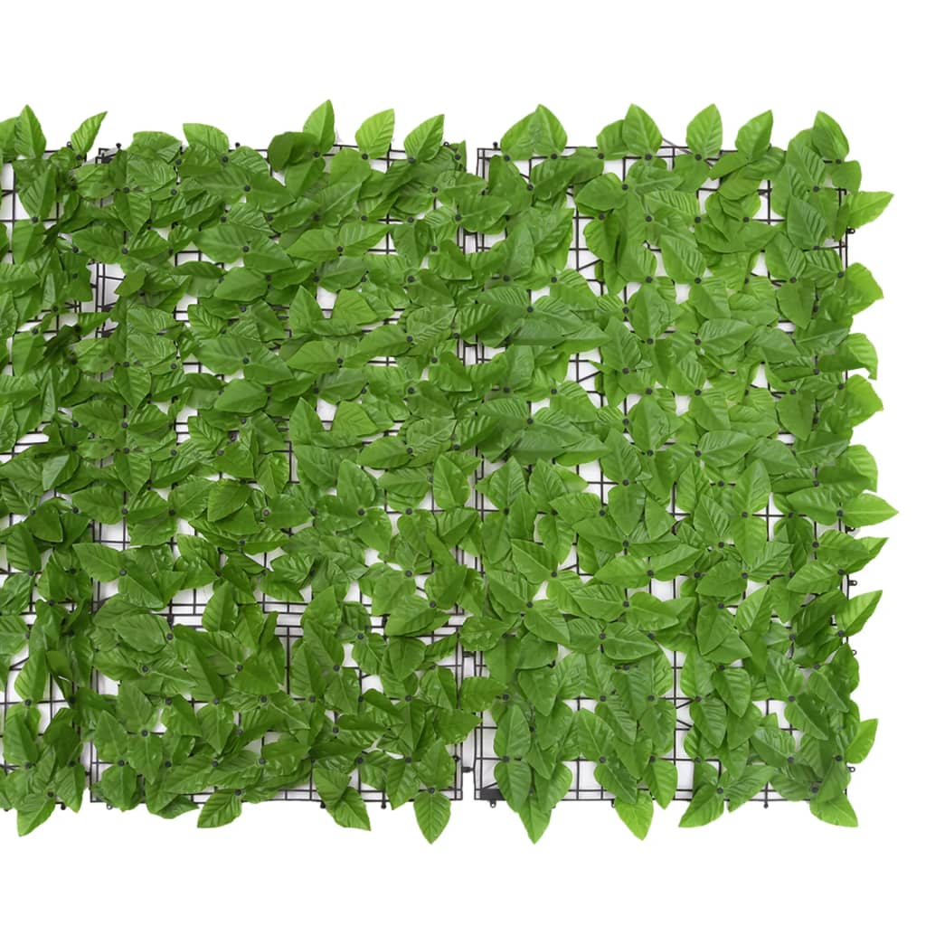 Balkongskärm gröna blad 300x100 cm