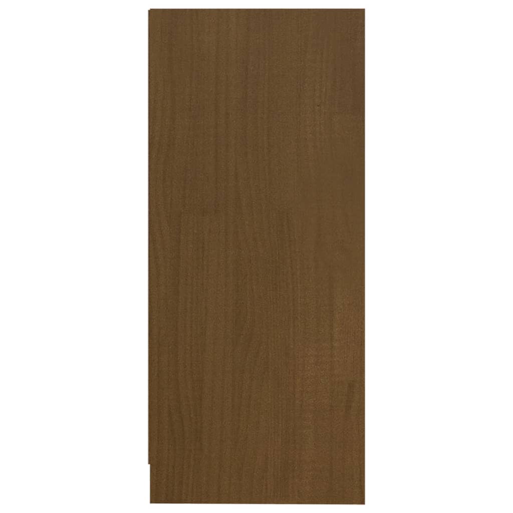 Sidobord honungsbrun 35,5x33,5x76 cm massiv furu