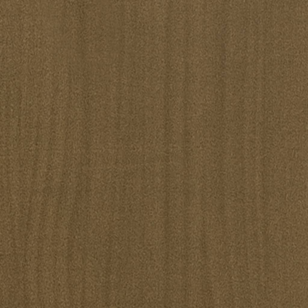 Sidobord honungsbrun 35,5x33,5x76 cm massiv furu