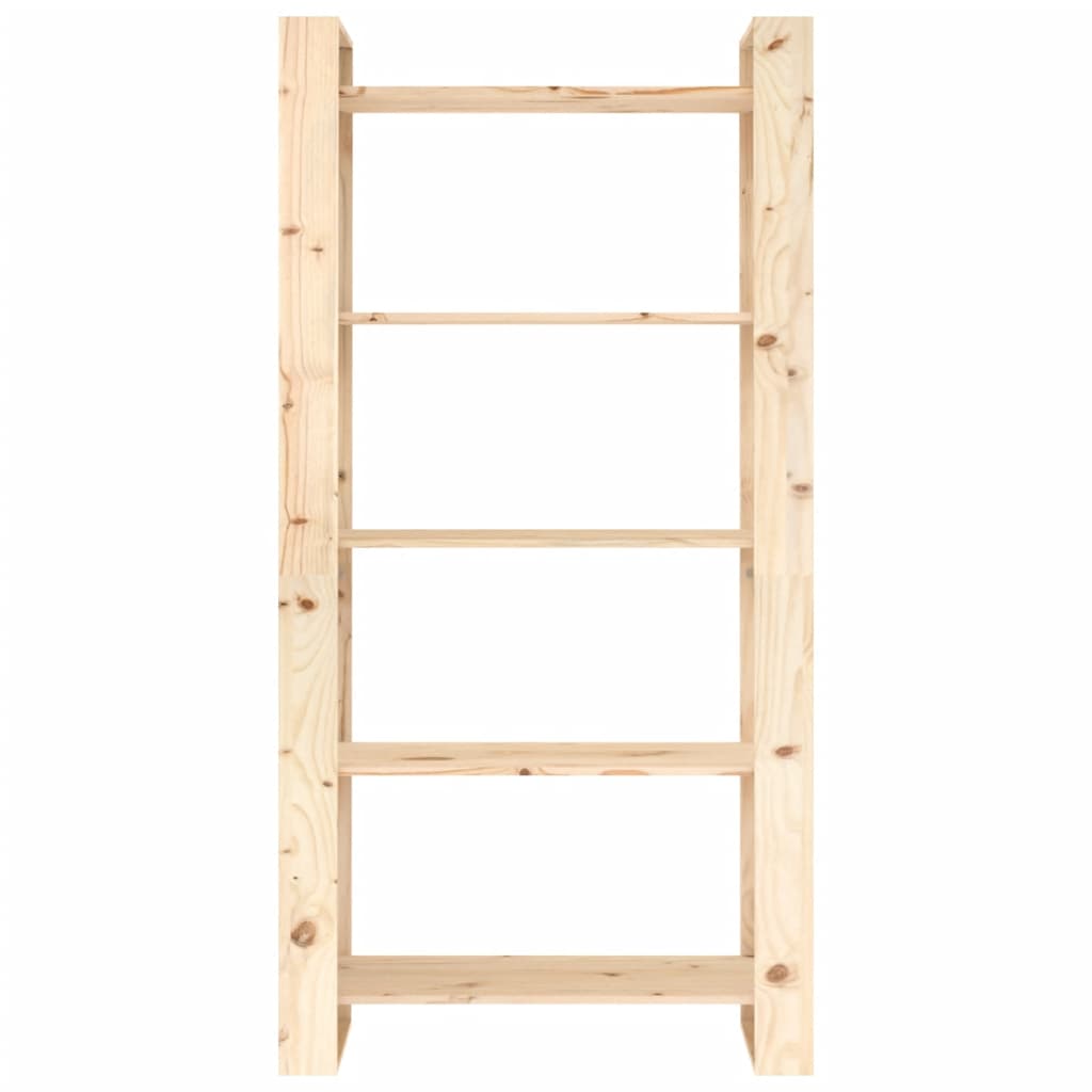 Bokhylla/rumsavdelare 80x35x160 cm massiv furu