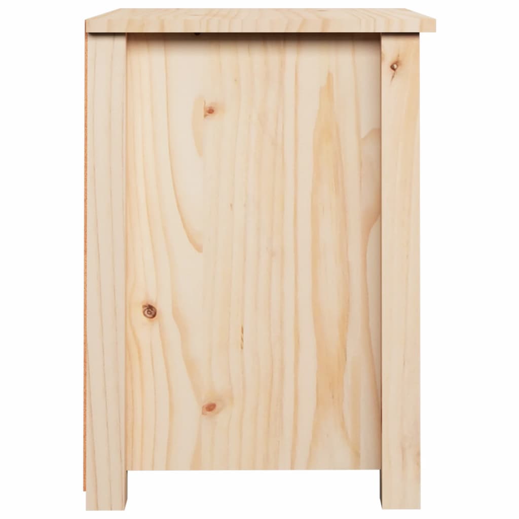 Sängbord 2 st 40x35x49 cm massiv furu