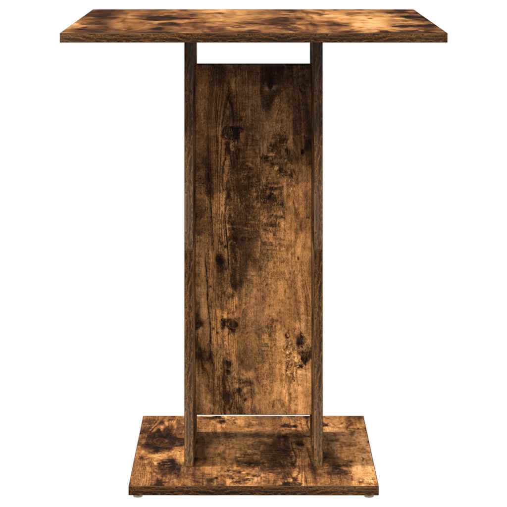 Cafébord rökfärgad ek 60x60x75 cm konstruerat trä