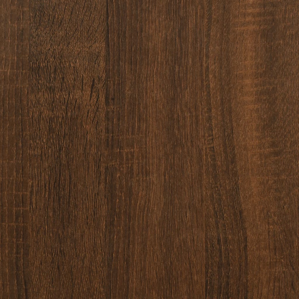 Väggskåp brun ek 102x30x20 cm konstruerat trä