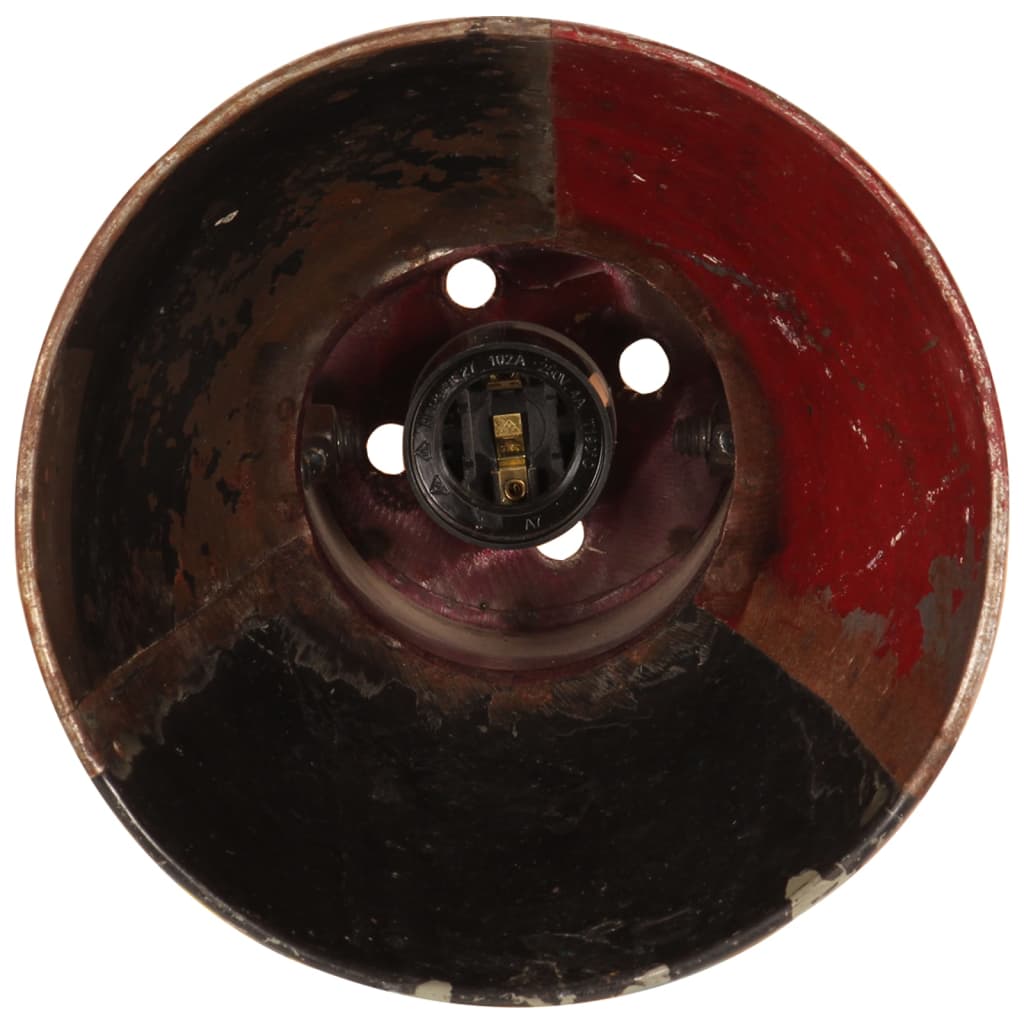 Vägglampa industriell stil flerfärgad rund E27