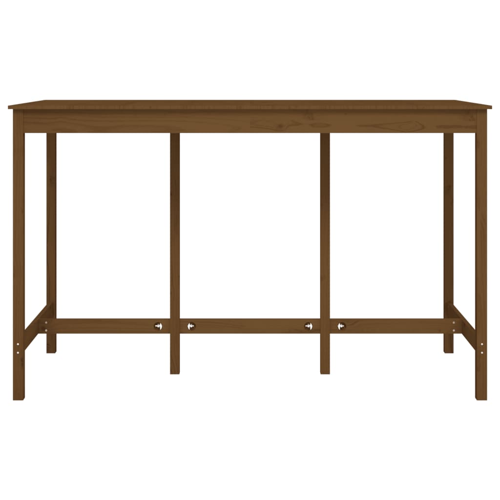 Barbord honungsbrun 180x80x110 cm massivt furuträ