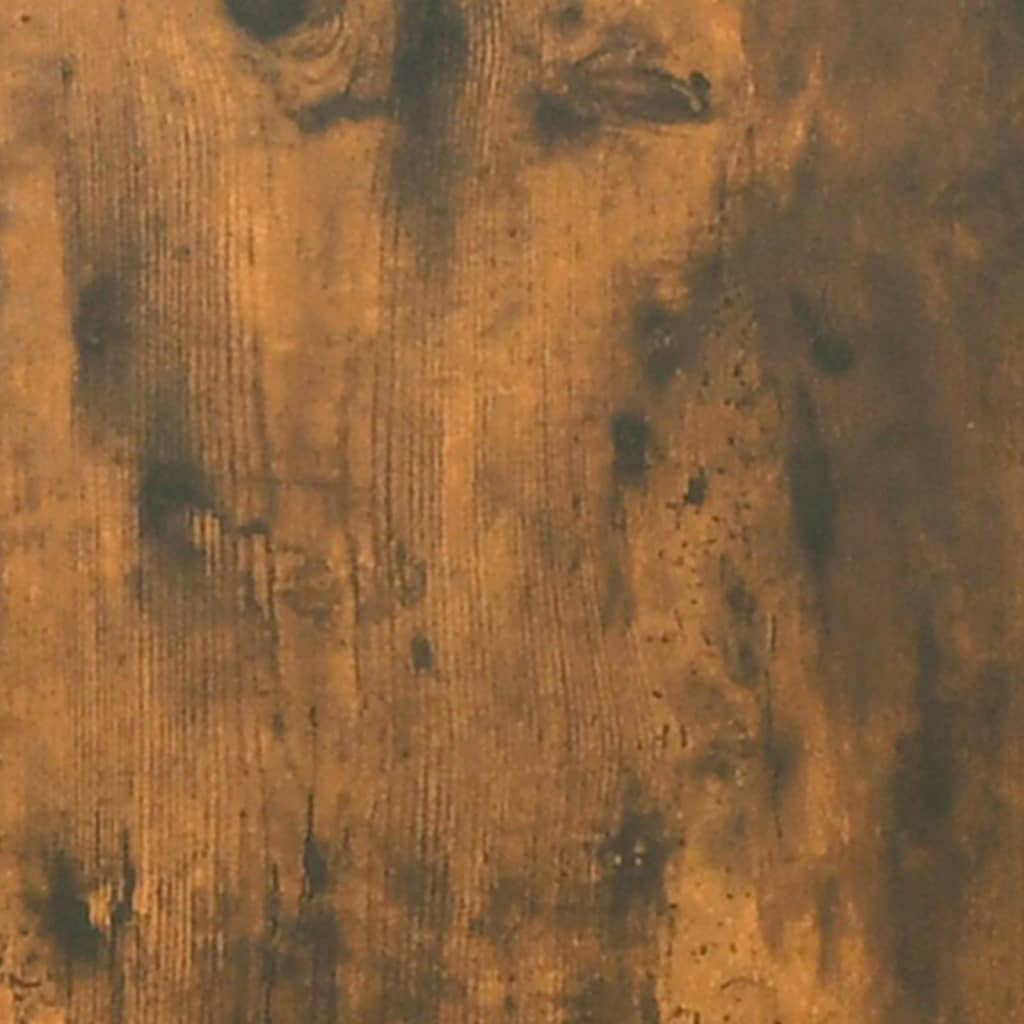Skoställ rökfärgad ek 102x36x60 cm konstruerat trä