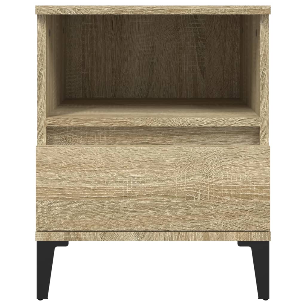 Sängbord 2 st sonoma-ek 40x35x50 cm