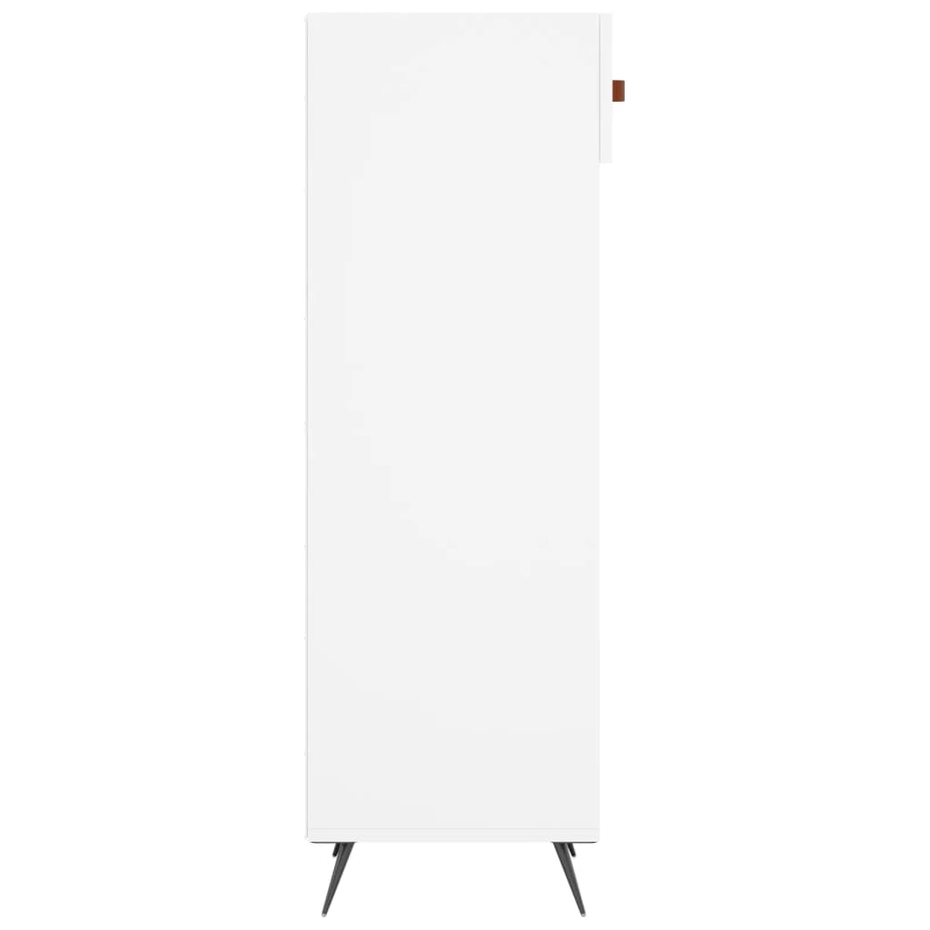 Skohylla vit 30x35x105 cm konstruerat trä
