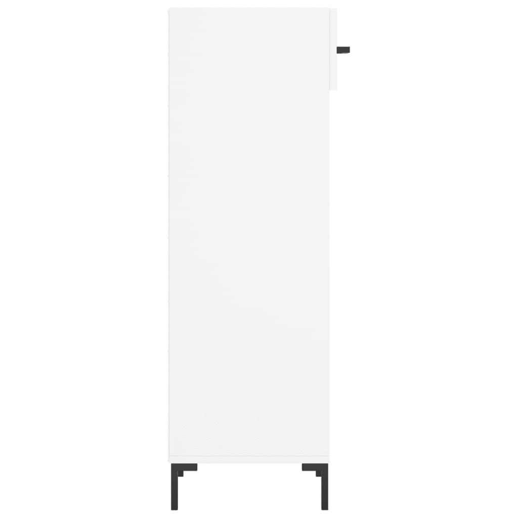 Skohylla vit 30x35x105 cm konstruerat trä
