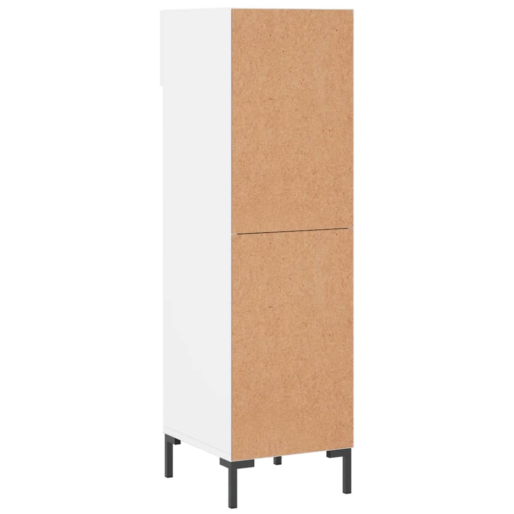 Skohylla vit 30x35x105 cm konstruerat trä