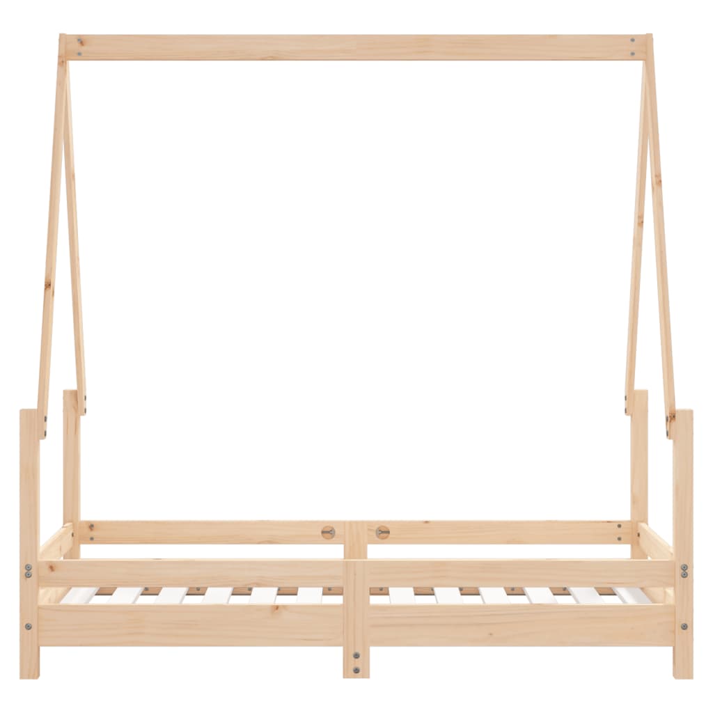 Sängram för barnsäng 70x140 cm massiv furu