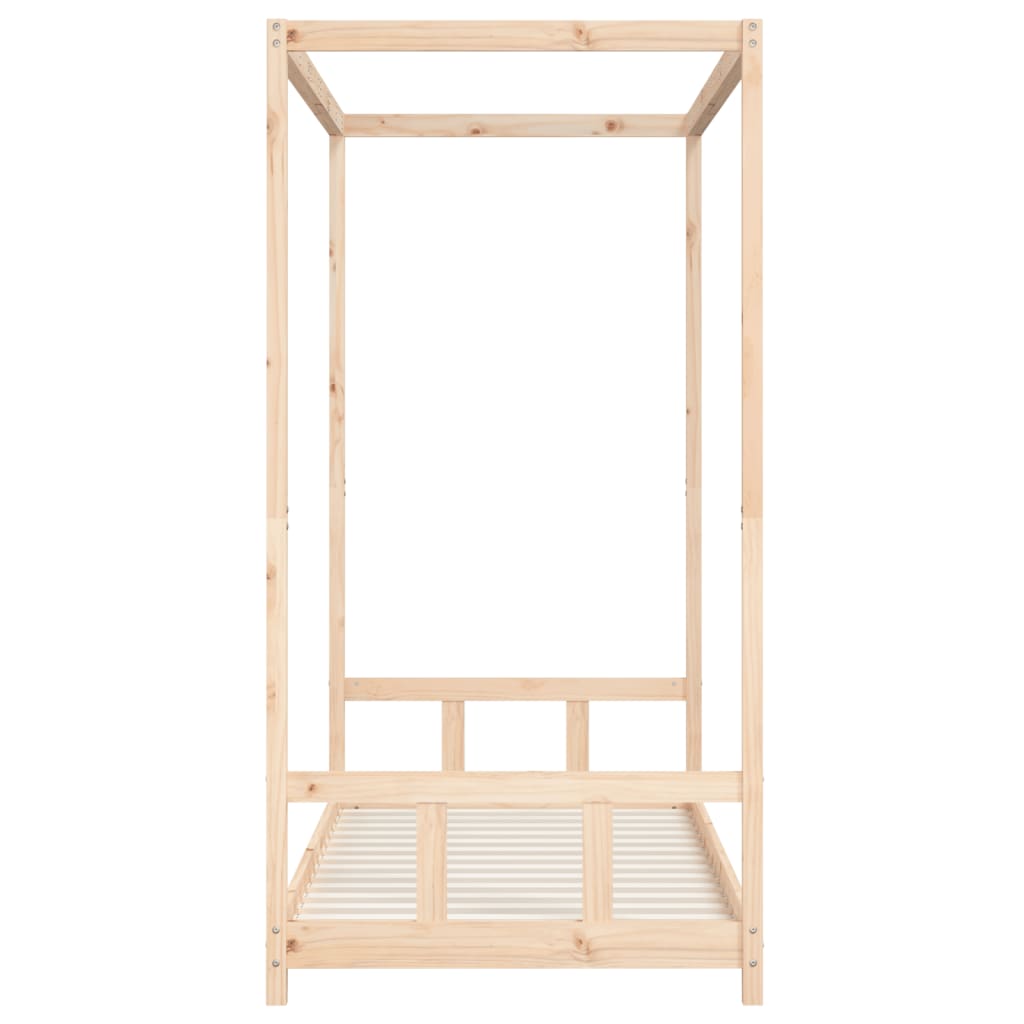 Sängram för barn 90x190 cm massiv furu