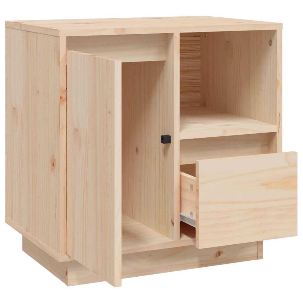Sängbord 50x34x50 cm massiv furu