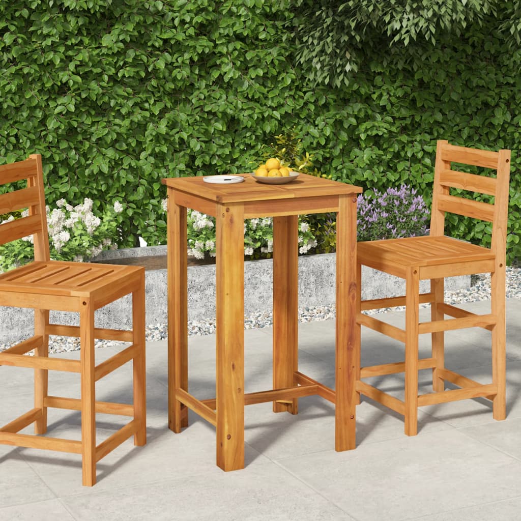 Ståbord för utomhusbruk 60x60x105 cm massiv akacia