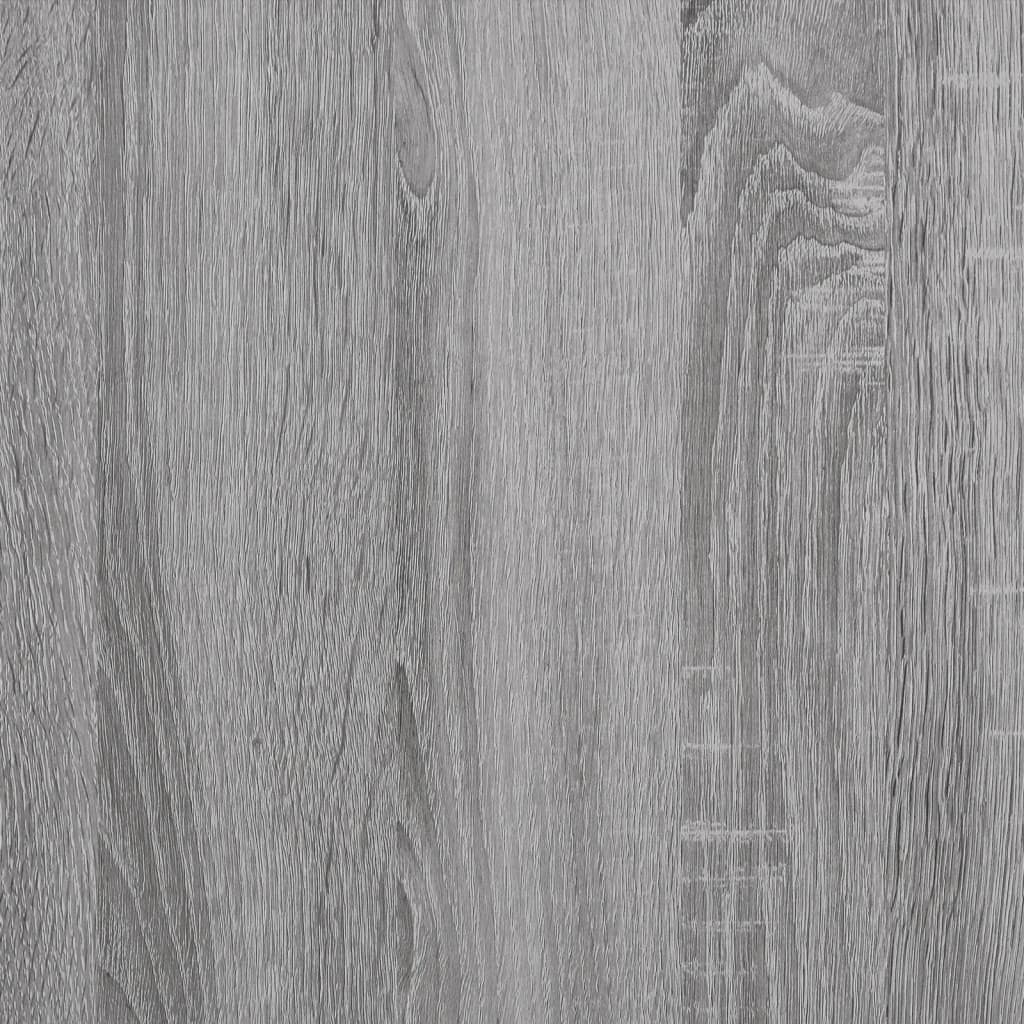 Väggmonterad tv-bänk grå sonoma 100x30x26,5 cm konstruerat trä
