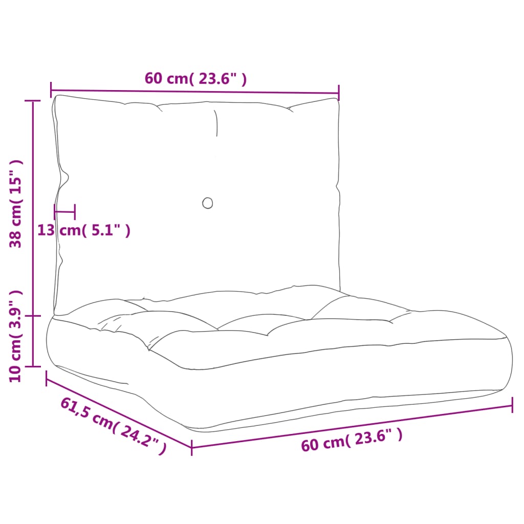 Palldynor 2 st beige tyg
