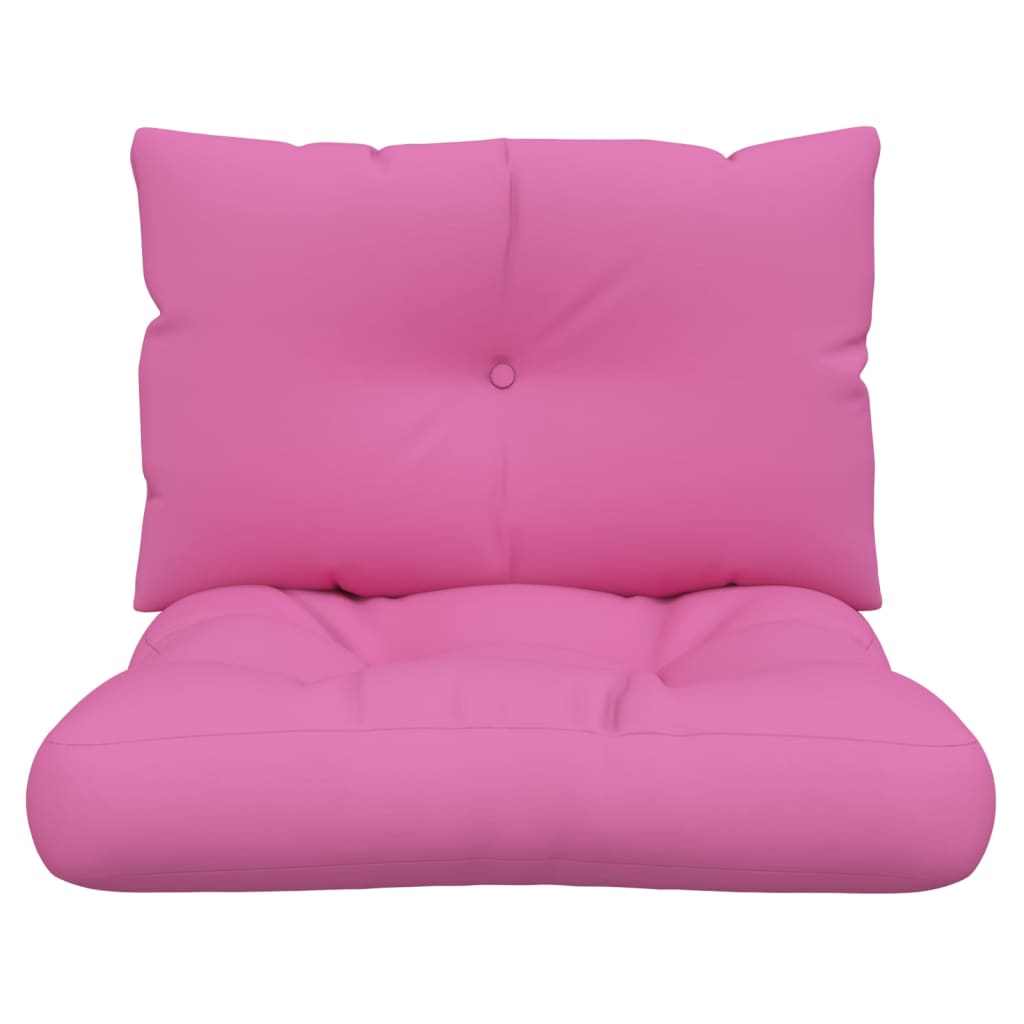 Dynor till pallsoffa 2 st rosa Oxford-tyg