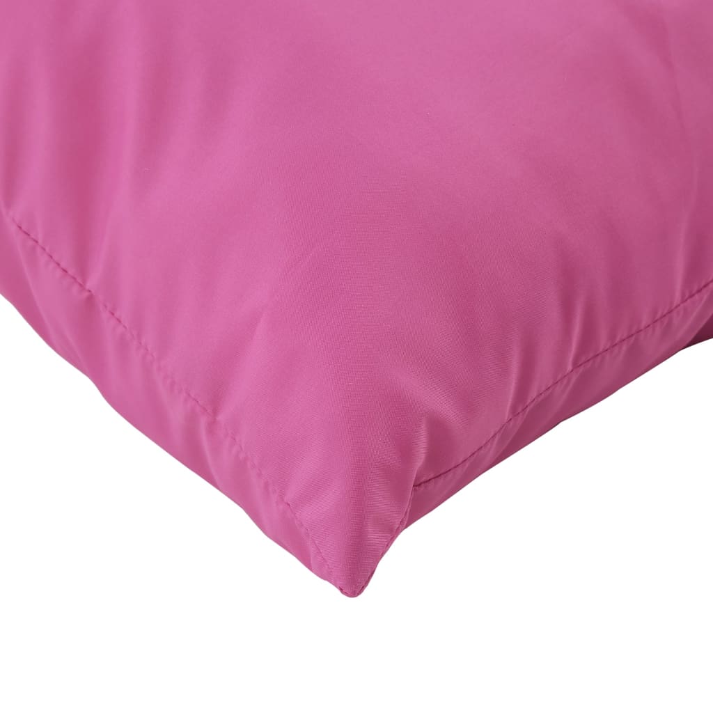 Dynor till pallsoffa 2 st rosa Oxford-tyg